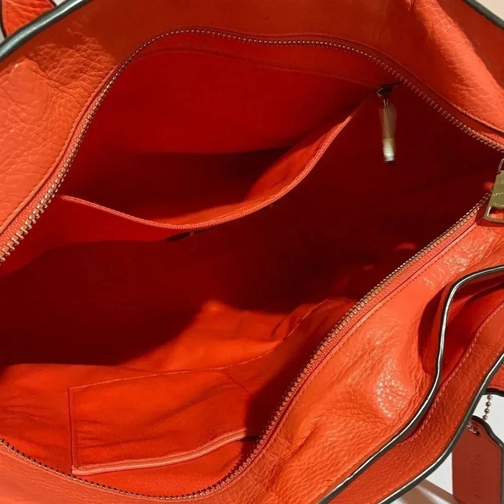 Coach coral leather